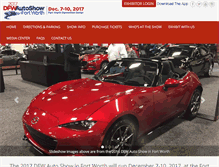 Tablet Screenshot of ftworthautoshow.com